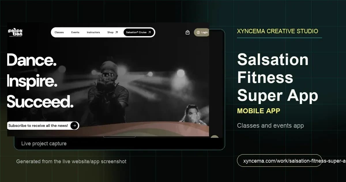 Live capture from the official Salsation website, the public entry point for its global classes, events, instructors, and member ecosystem.
