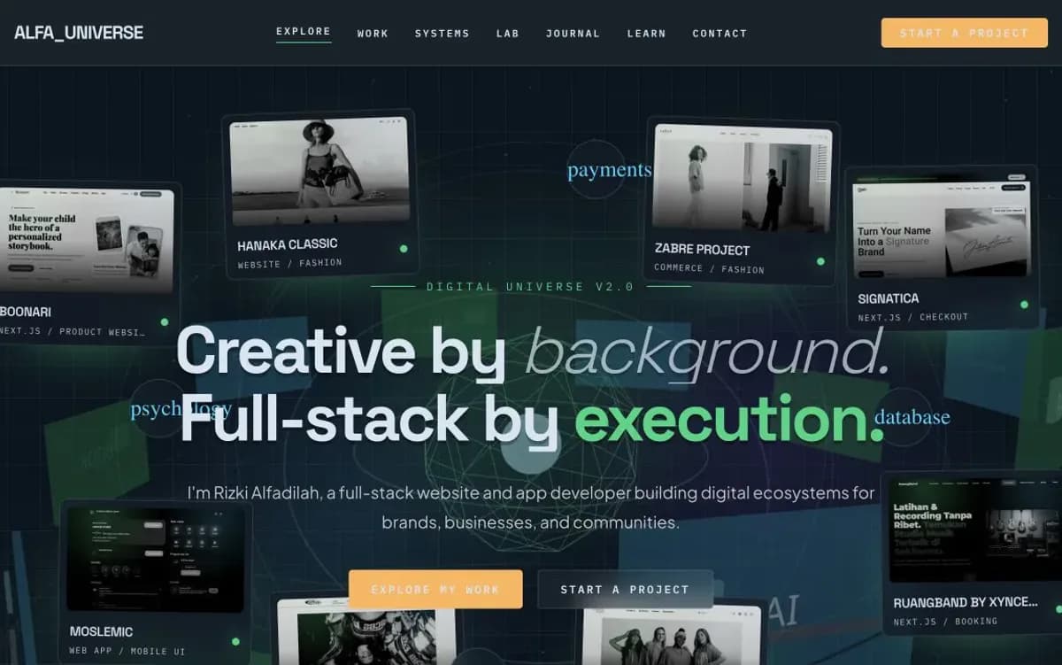 Web Development service example from the Xyncema portfolio